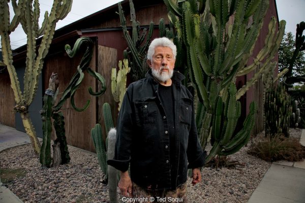 Los Angeles artist Ed Moses at his Venice home.